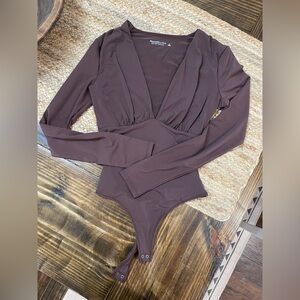 Abercrombie & Fitch Soft A&F Collection Top in Rich Brown